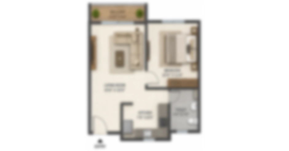 Godrej Navi Mumbai 4 BHK Floor Plan
